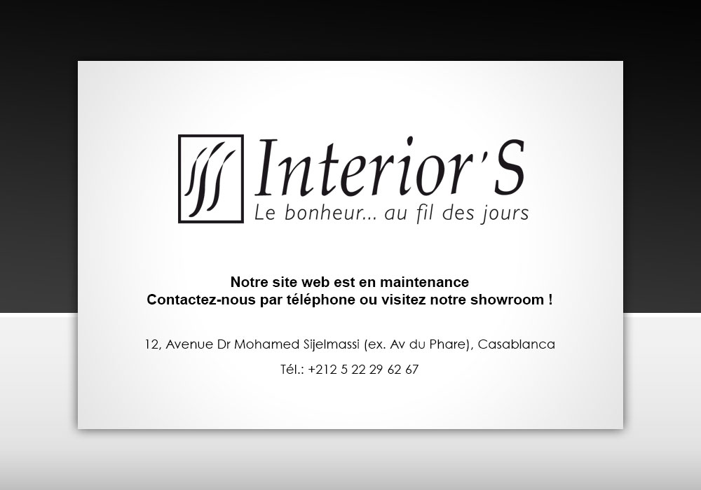 Page en maintenance